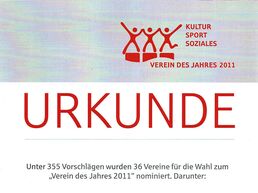 Verein des Jahres 2011
